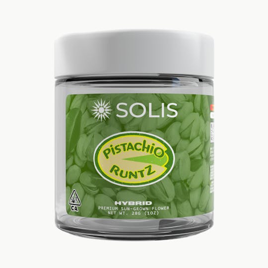 Solis - Pistachio Runtz | Jarred Flower (28g) | Hybrid - 1