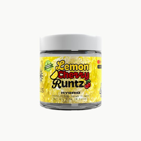 Solis - Lemon Cherry Runtz | Jarred Flower (3.5g) | Hybrid - 1