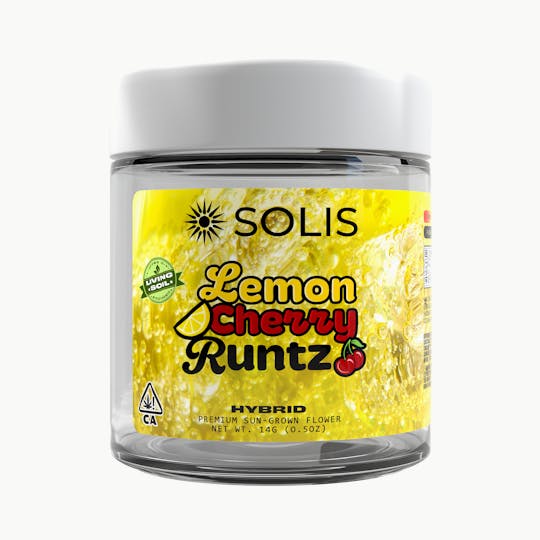 Solis - Lemon Cherry Runtz | Jarred Flower (14g) | Hybrid - 1