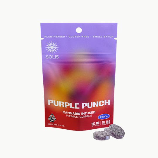 Solis - Purple Punch | 100mg Gummies | Indica - 1
