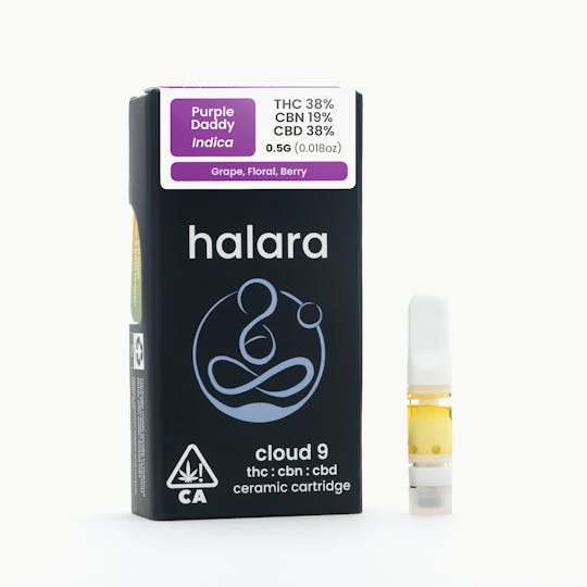 Halara - Cloud 9 CBN 2:1:2 - Purple Daddy 0.5G Cartridge - 1