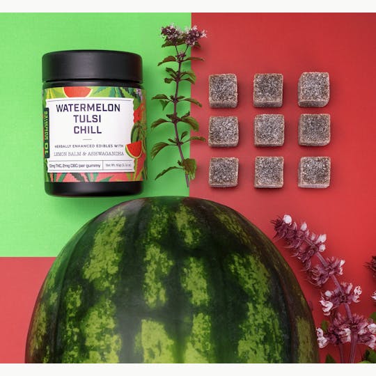 Supernaturals New York - WATERMELON TULSI CHILL, 100mg 10pk Gummies - 1