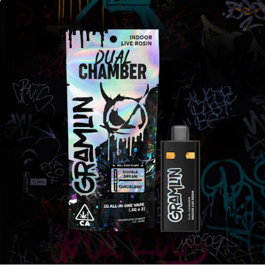 Gramlin - Tangieland x Double Dream - Dual Chamber Live Rosin AIO Vape 1g - 1