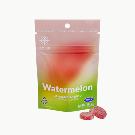 Solis - Watermelon | 100mg Gummies | Indica - 1
