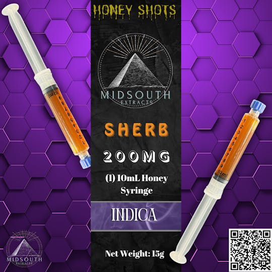 MidSouth Extracts - 100mg Infused Honey Shots - Sherb - 1
