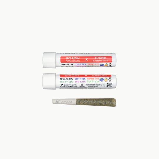 Element - Element Live Resin Joint 1g - Blueberry Diesel x Purple Lemons - 1