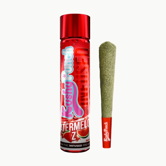 Kushy Punch - 1G Kushy Punch Infused Liquid Diamond Preroll - Watermelon Z - 1