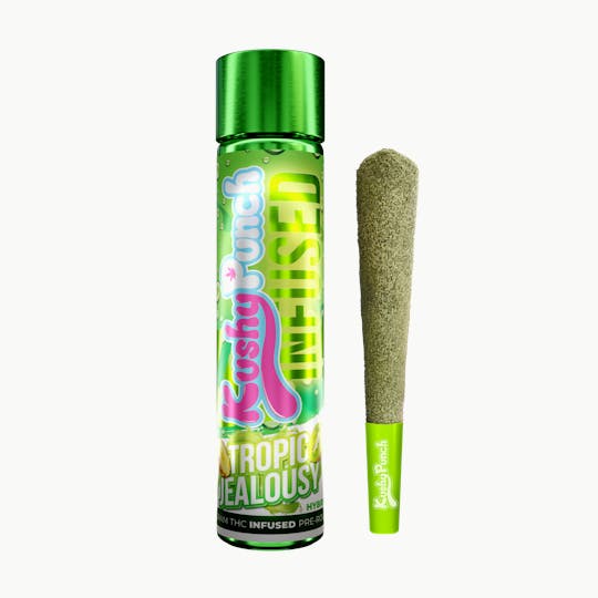 Kushy Punch - 1G Kushy Punch Infused Liquid Diamond Preroll - Tropic Jealousy - 1