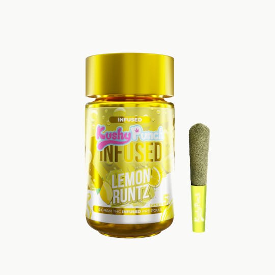 Kushy Punch - 5PK Kushy Punch Infused .5g Liquid Diamond Prerolls - Lemon Runtz - 1