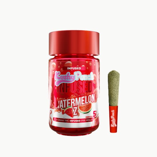 Kushy Punch - 5PK Kushy Punch Infused .5g Liquid Diamond Prerolls - Watermelon Z - 1