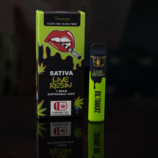 Oil Traderz - 1g Tropaya Live Resin Disposable - Oil Traderz (Sativa) - 1