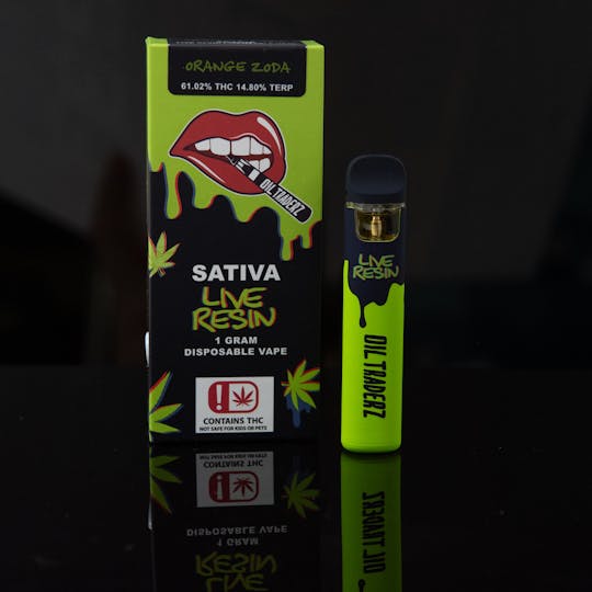 Oil Traderz - 1g Orange Zoda Live Resin Disposable - Oil Traderz (Sativa) - 1