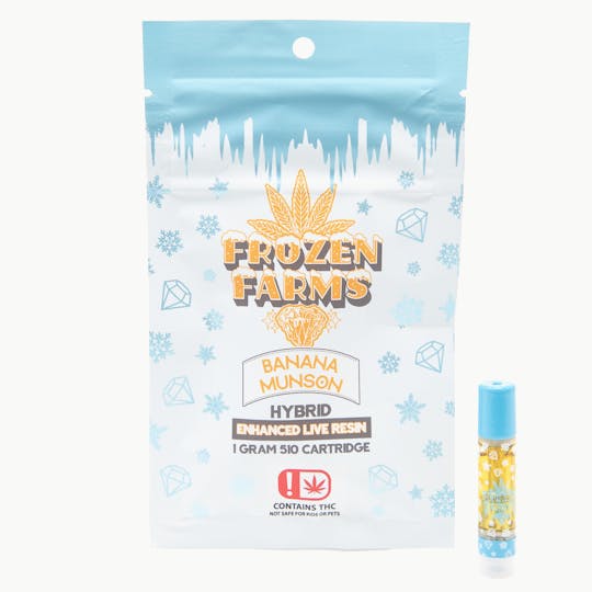 Frozen Farms - Frozen Farms - Banana Munson - 1G Live Resin Cartridge (HYBRID) - 1