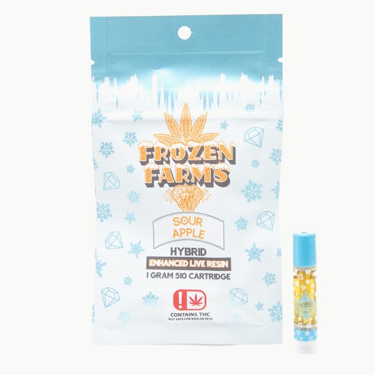 Frozen Farms - Frozen Farms - Sour Apple - 1G Live Resin Cartridge (HYBRID) - 1
