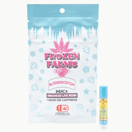 Frozen Farms - Frozen Farms - Butterscotch - 1G Live Resin Cartridge (INDICA) - 1