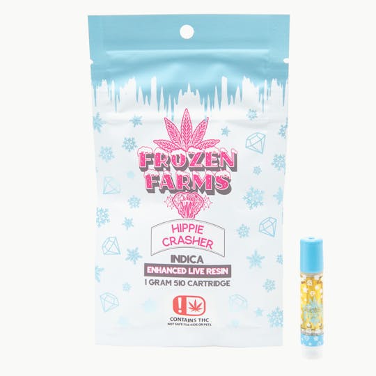 Frozen Farms - Frozen Farms - Hippie Crasher - 1G Live Resin Cartridge (INDICA) - 1