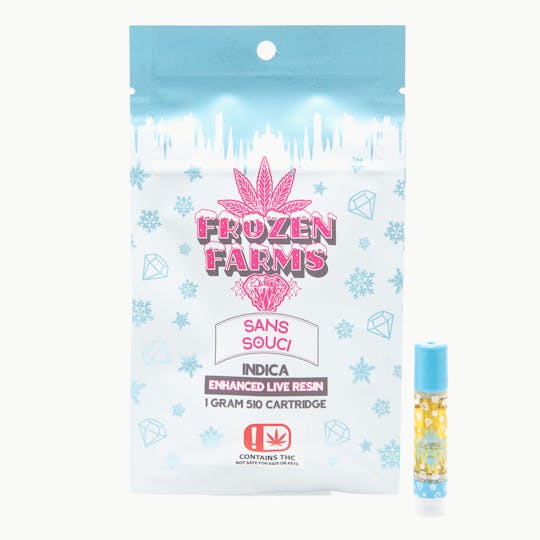 Frozen Farms - Frozen Farms - Sans Souci - 1G Live Resin Cartridge (INDICA) - 1