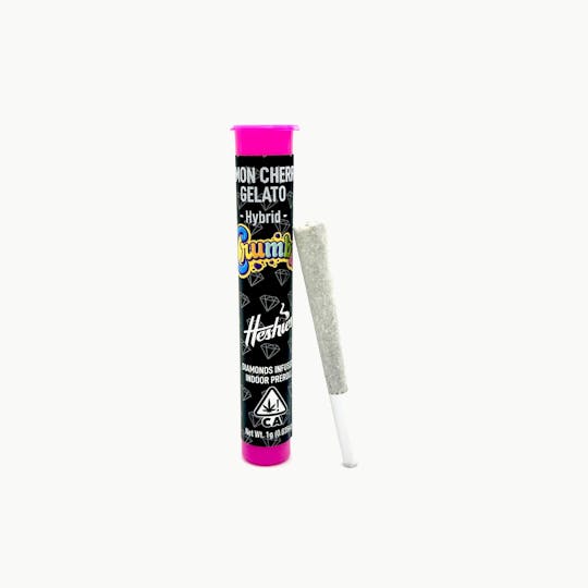 Crumbz - Diamond Encrusted - Infused Preroll (1g) - Lemon Cherry Gelato - 1