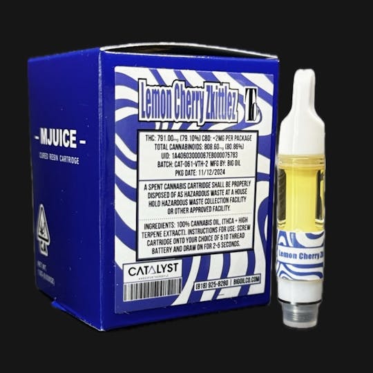 Catalyst - MJuice - Lemon Cherry Zkittlez Cured Resin 1G (Traditional Collab) - 1