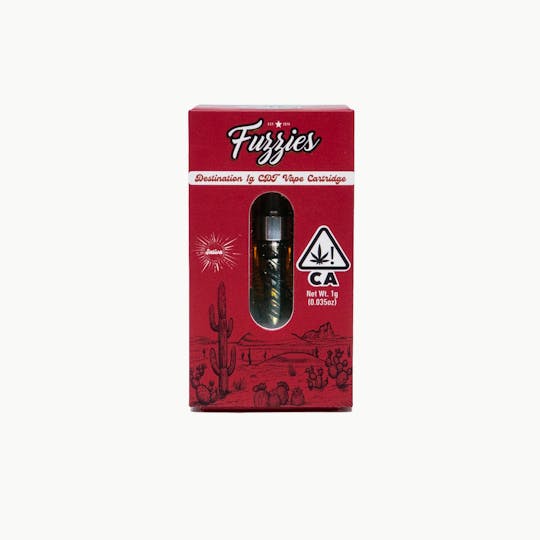 Fuzzies - Fuzzies Destination 1g Vape Cartridge - Fruit Punch Sativa - 1