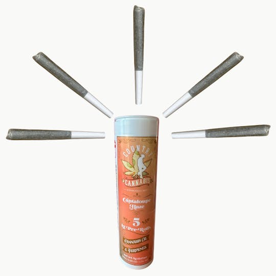 Country Cannabis - Cantaloupe Haze | Infused Pre-Roll | 1G | 5pk - 1