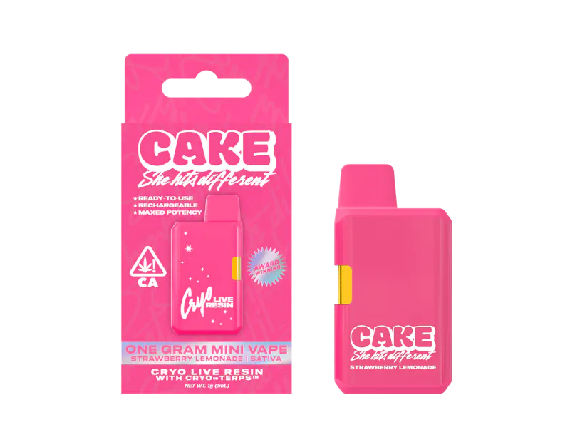 Cake Cryo Live Resin MINI - Strawberry Lemonade - Sativa - 1g pre-roll
