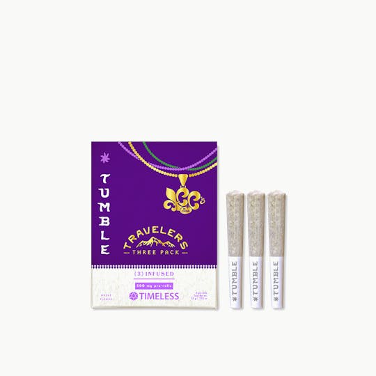 Timeless Vapes - Tumble Holy Trinity Travelers Infused Pre Roll Pack - 1
