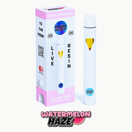 MOON DUST - 2G LIVE RESIN DISPOSABLE - WATERMELON HAZE - SATIVA - 1
