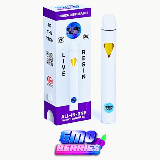 MOON DUST - 2G LIVE RESIN DISPOSABLE - GMO BERRIES - INDICA - 1