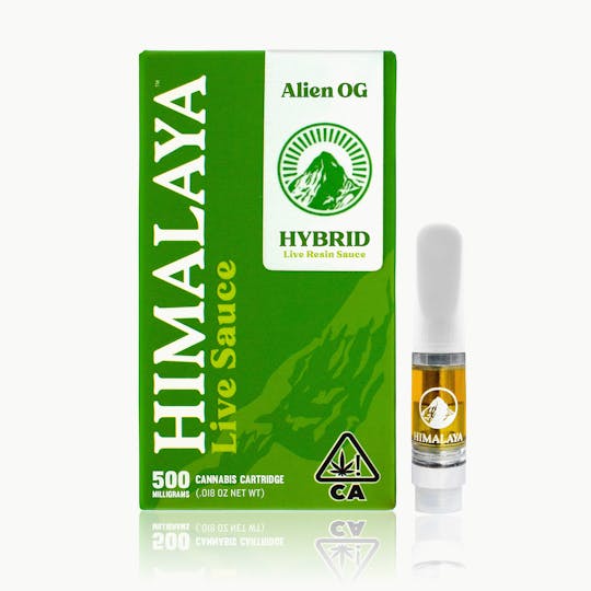 HIMALAYA - Alien OG (Live Sauce) Cartridge - .5G - 1