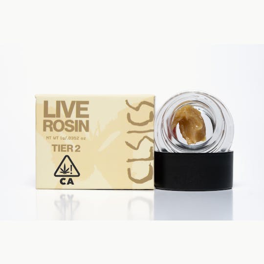 CLSICS Rosin & Rosin Infused Pre Rolls - GMO Cookies - 1g Live Rosin Extract Tier 2 - 1