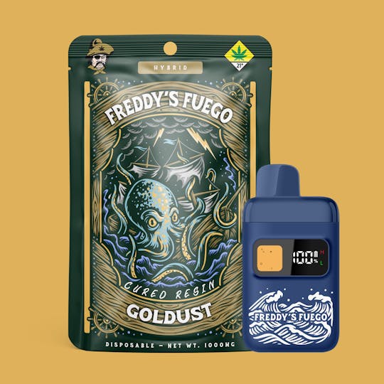 Freddy's Fuego - Goldust - Cured Resin Disposable - 1