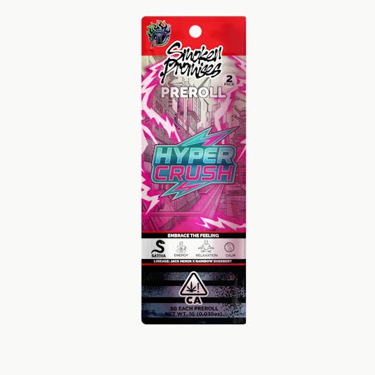 Smoken Promises - Hyper Crush | Pre Roll Pack | 1g (2 x 0.5g) - 1