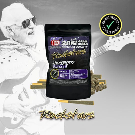 710Trading - Rockstars - 1g Pre Roll - Grandaddy Purple - 1