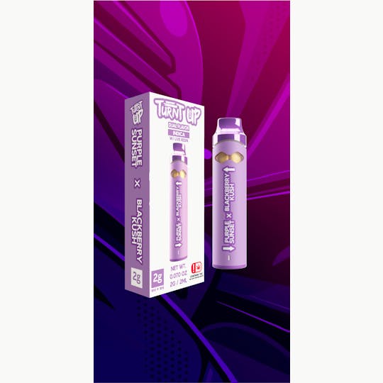 710Trading - Turnt Up - 2g Disposable - Purple Sunset x Blackberry Kush - 1