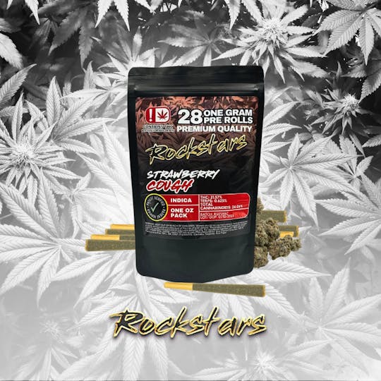 710Trading - Rockstars - 28g Pre Roll Pack - Strawberry Cough - 1
