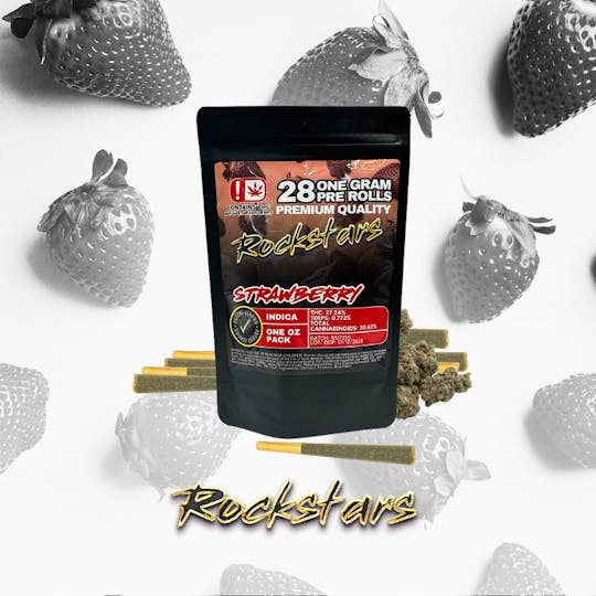 710Trading - Rockstars - 28g Pre Roll Pack - Strawberry - 1
