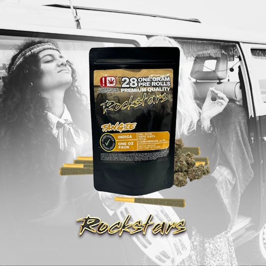 710Trading - Rockstars - 28g Pre Roll Pack - Tangie - 1