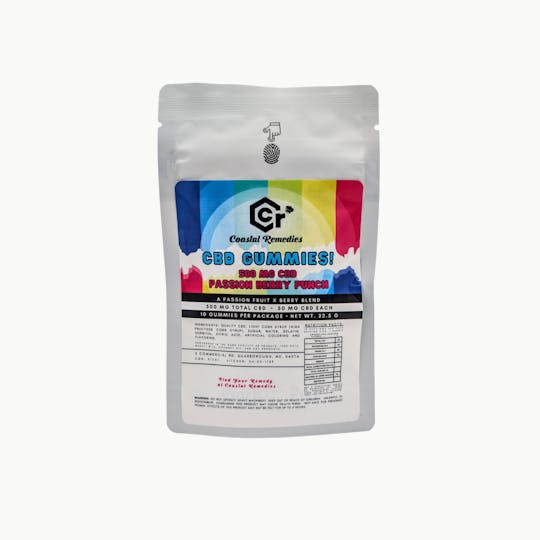 Coastal Remedies - 250mg Passion Berry Punch CBD Gummies | Coastal Remedies - 1