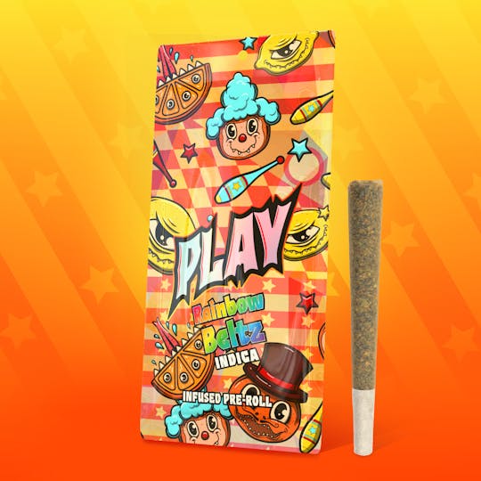 Play Michigan - Play | Rainbow Beltz | 1.2g | Infused Pre-Roll - 1