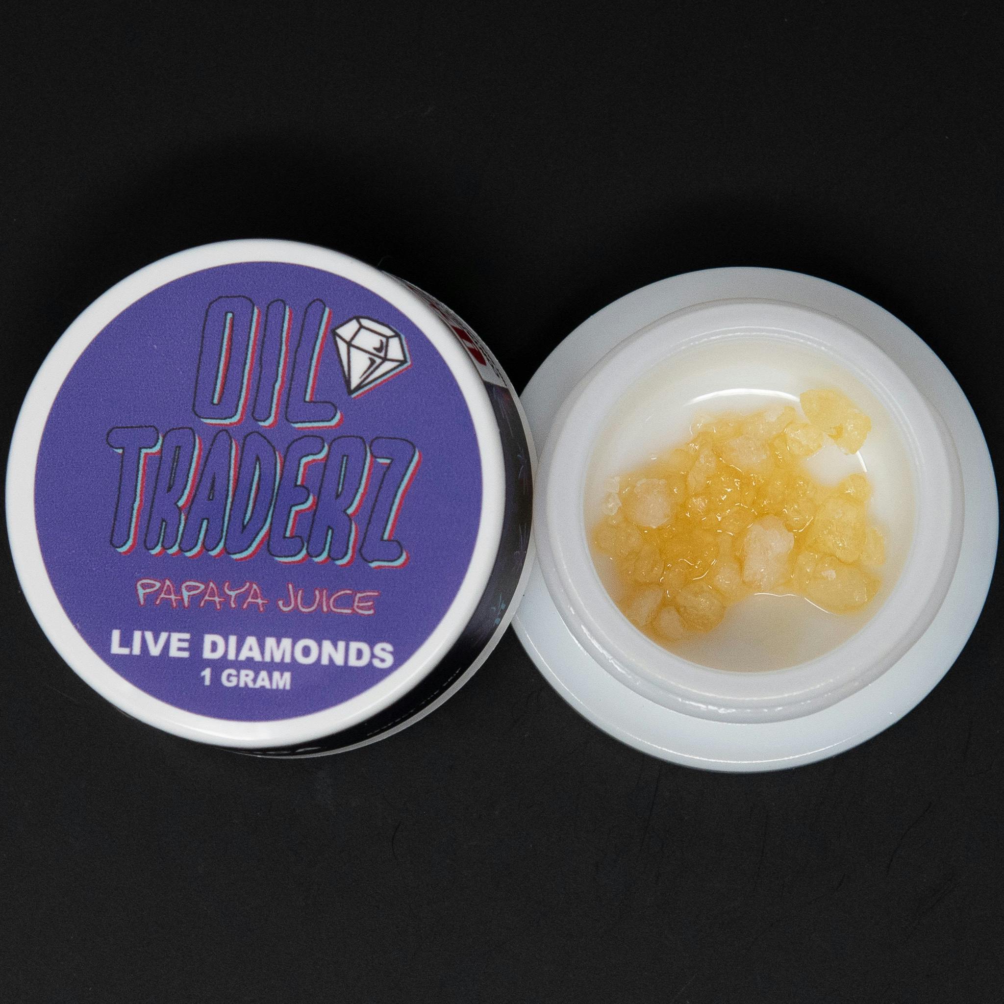 Oil Traderz - 1g Papaya Juice Live Diamond - Oil Traderz (Indica) - 1