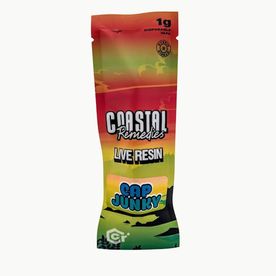 Coastal Remedies - Cap Junky | 1g Live Resin Disposable | Coastal Remedies - 1