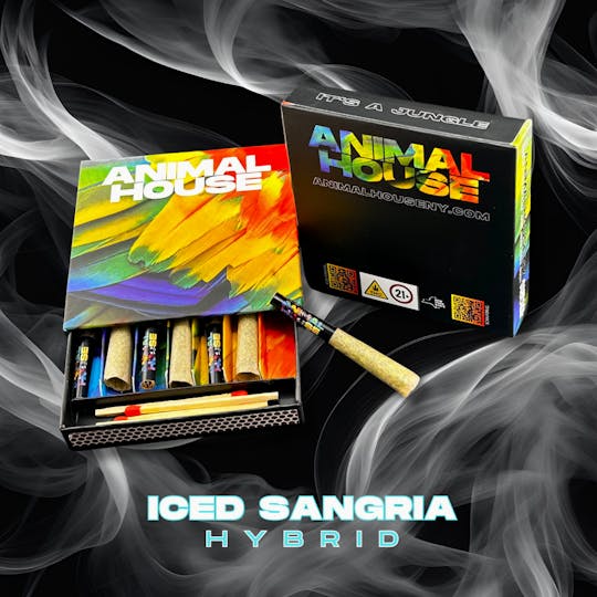 Animal House - Iced Sangria | Kief Infused Preroll | 7pk x 0.5g (3.5g) - 1