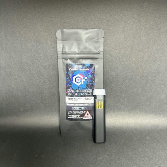 Coastal Remedies - Cherry Gelato | 1g Cured Resin Disposable | Coastal Remedies - 1