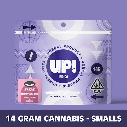 UP! - Berry Gelato (Indica) Cannabis Smalls 14g - 1