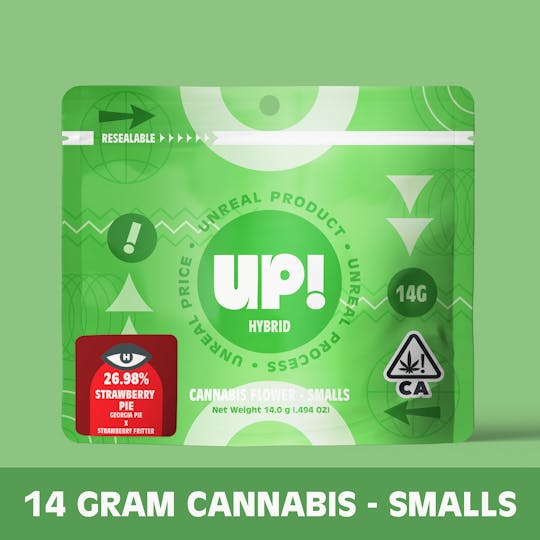 UP! - Strawberry Pie (Sativa) Cannabis Smalls 14g - 1