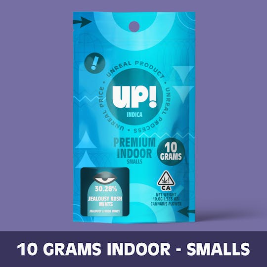 UP! - Jealousy Kush Mints (Indica) Premium Indoor Smalls 10g - 1