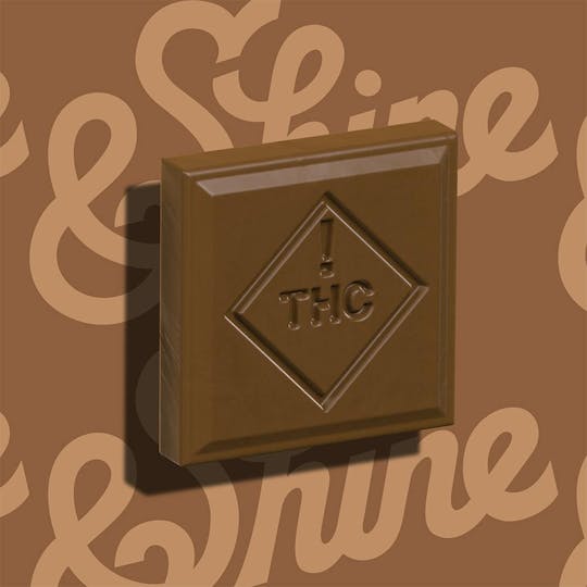 &SHINE - &Shine | Chocolatey Bar | Milk Chocolatey Bar - 200mg (1:1 THC:CBD) - 1