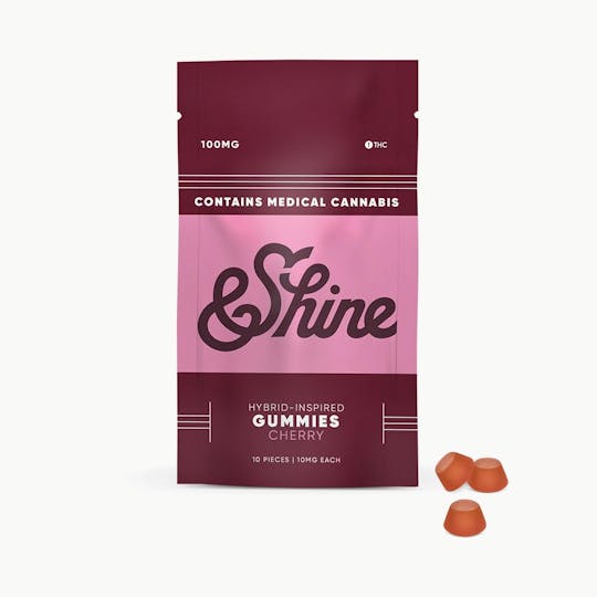 &SHINE - &Shine | 10pk Gummies | Cherry - 100mg - 1