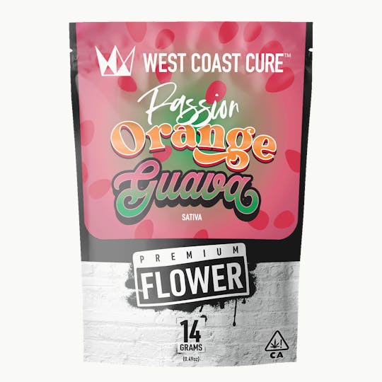 West Coast Cure - Passion Orange Guava - 14G Premium Flower - 1